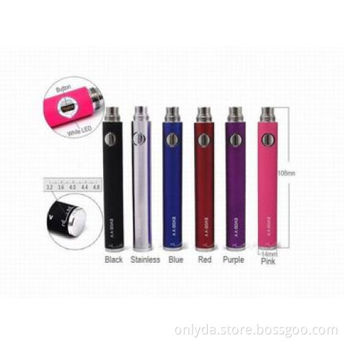 Kanger EVOD VV Batteries, Variable Voltage/Unique 5-click On/Off Protection/Short-circuit Protection